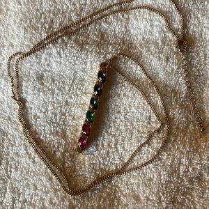 NWOT Nordstrom multicolor gem necklace